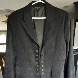 Vintage black velvet blazer